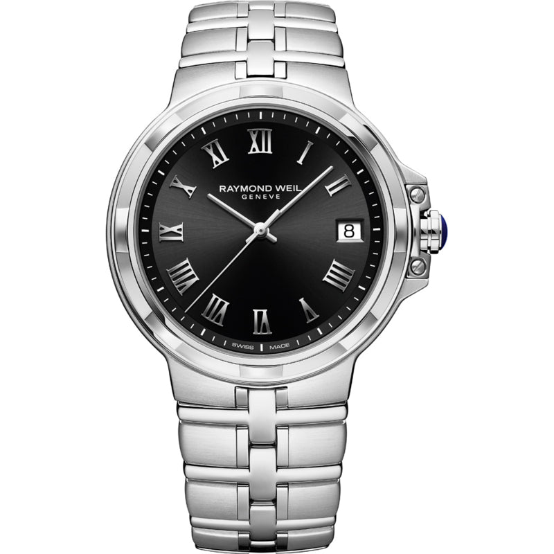 Raymond Weil Parsifal Herrenuhr Stahl Saphir 41mm