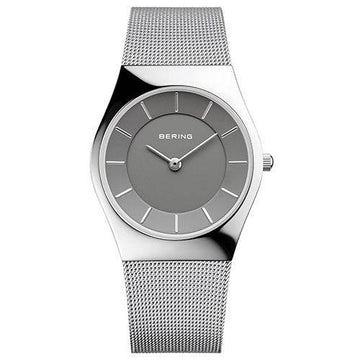 Bering Herenhorloge 11936-309 Grijs RVS - Tijdloze Elegantie, 31-36mm