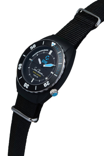 Gyre SeaCleaner 'Blue Marine' - herenhorloge 42mm