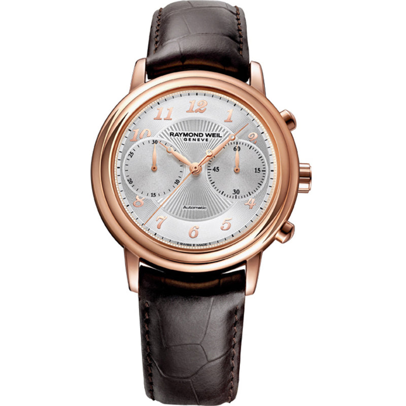 Raymond Weil Maestro Uhr Automatik Stahl Saphir Chronograph 41mm (DEMO)