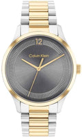 Calvin Klein Iconic CK25200226 Horloge 40mm dameshorloge met bicolor roestvrijstalen band, goudkleurige accenten en grijze wijzerplaat. Elegant quartz horloge uit de categorie Apparel & Accessories > Jewelry > Watches.