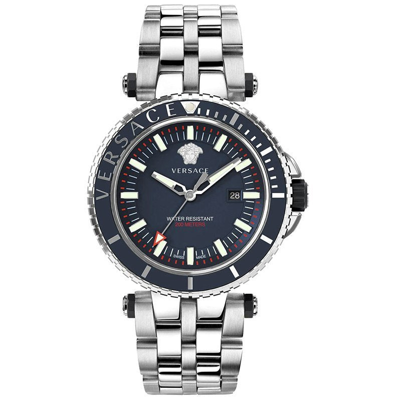 Versace V-Race Herrenuhr 20ATM Saphir 46mm VEAK00418