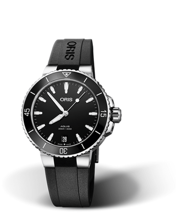 Oris Aquis Date Black Dial Damenuhr 36,5 mm