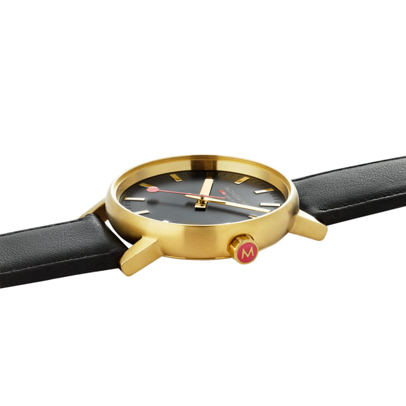 Mondaine MSE.40122.LB  Evo2 Gent Spoorweghorloge 40 mm