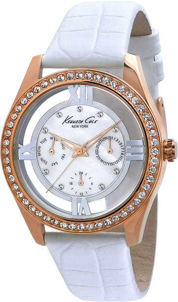 Kenneth Cole Dameshorloge Parelmoer Wijzerplaat 38mm