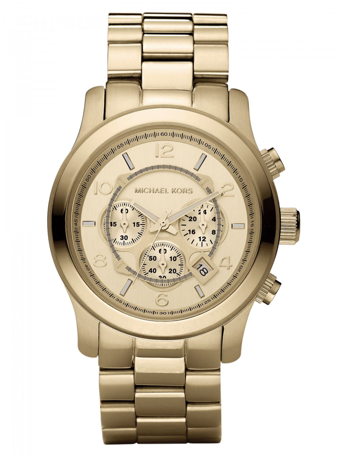 Luxe Michael Kors MK8077 Herenhorloge - Goudkleurig RVS - 46-52mm