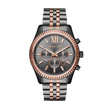Exclusief Michael Kors Herenhorloge – Zwart RVS met Meerkleurige Band 41-45 mm