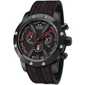 TW Steel TWGT14 Damon Hill Fast Lane Chronograaf Limited Edition herenhorloge 47mm met zwart-rode wijzerplaat en sportieve leren band. Luxe Swiss Made horloge voor heren in gelimiteerde oplage, ideaal voor autosportliefhebbers.