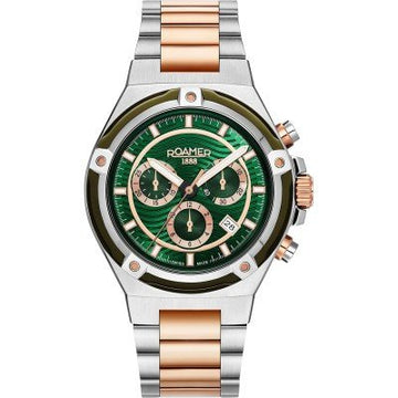 Roamer Tempomaster Chrono Herrenuhr 42 mm 221837 49 75 20