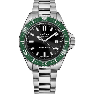 Edox Neptunian 80120 3VM NIN Skydiver Herren Taucheruhr 44 mm
