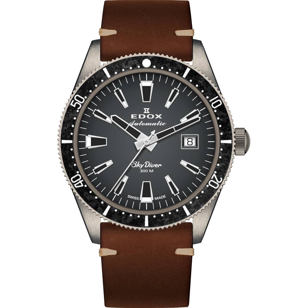 Edox Skydiver 80126-3VIN-GDN Limited Edition Herren-Taucheruhr 42mm (mit zusätzlichem Armband)
