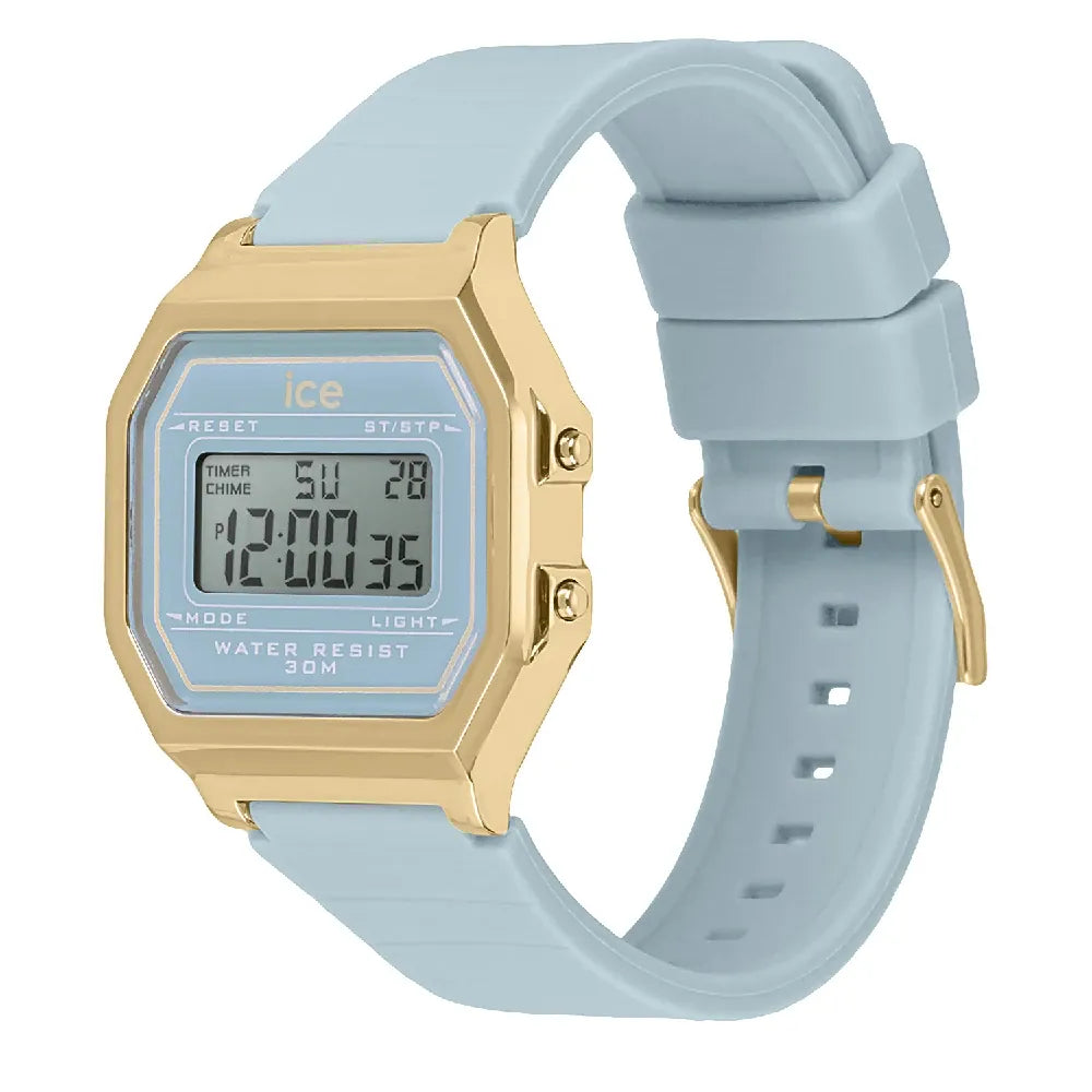 Ice-Watch Digital Retro Hellblau Uhr