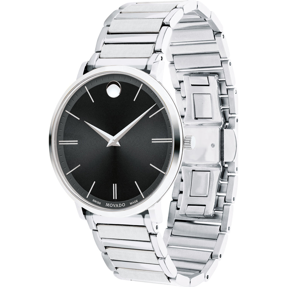 Movado Ultra Slim 0607167 Swiss Made Herrenuhr 40mm