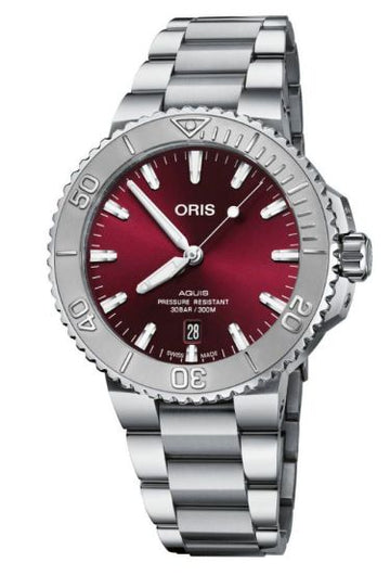 Oris Aquis Date Relief Red Dial 41,5 mm