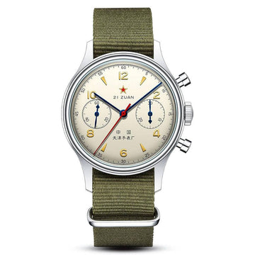 Seagull 1963 Mechanische Chronograaf 21 Zuan 38mm