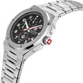 Swiss Military Hanowa Sonoran Chronograaf SMWGI2102001 herenhorloge 43mm met roestvrijstalen band en zwarte wijzerplaat, Swiss Made design.