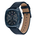 Tommy Hilfiger TH1710558 APOLLO herenhorloge 41mm met blauw leren bandje en multifunctionele wijzerplaat, ideaal voor stijlvolle heren.